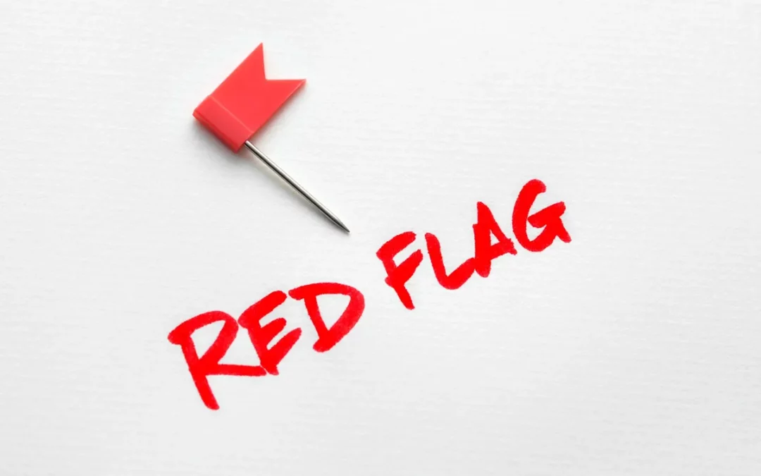 An image depicting a red flag.