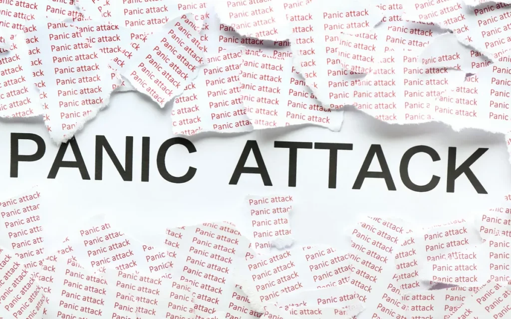 Image of panic attack symptoms.