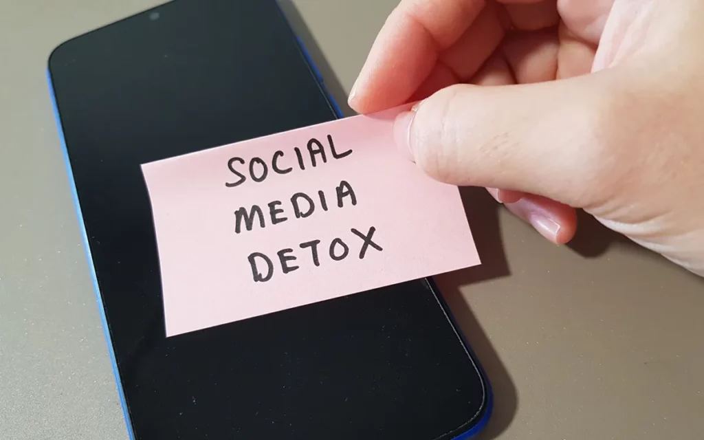 Image representing social media detox